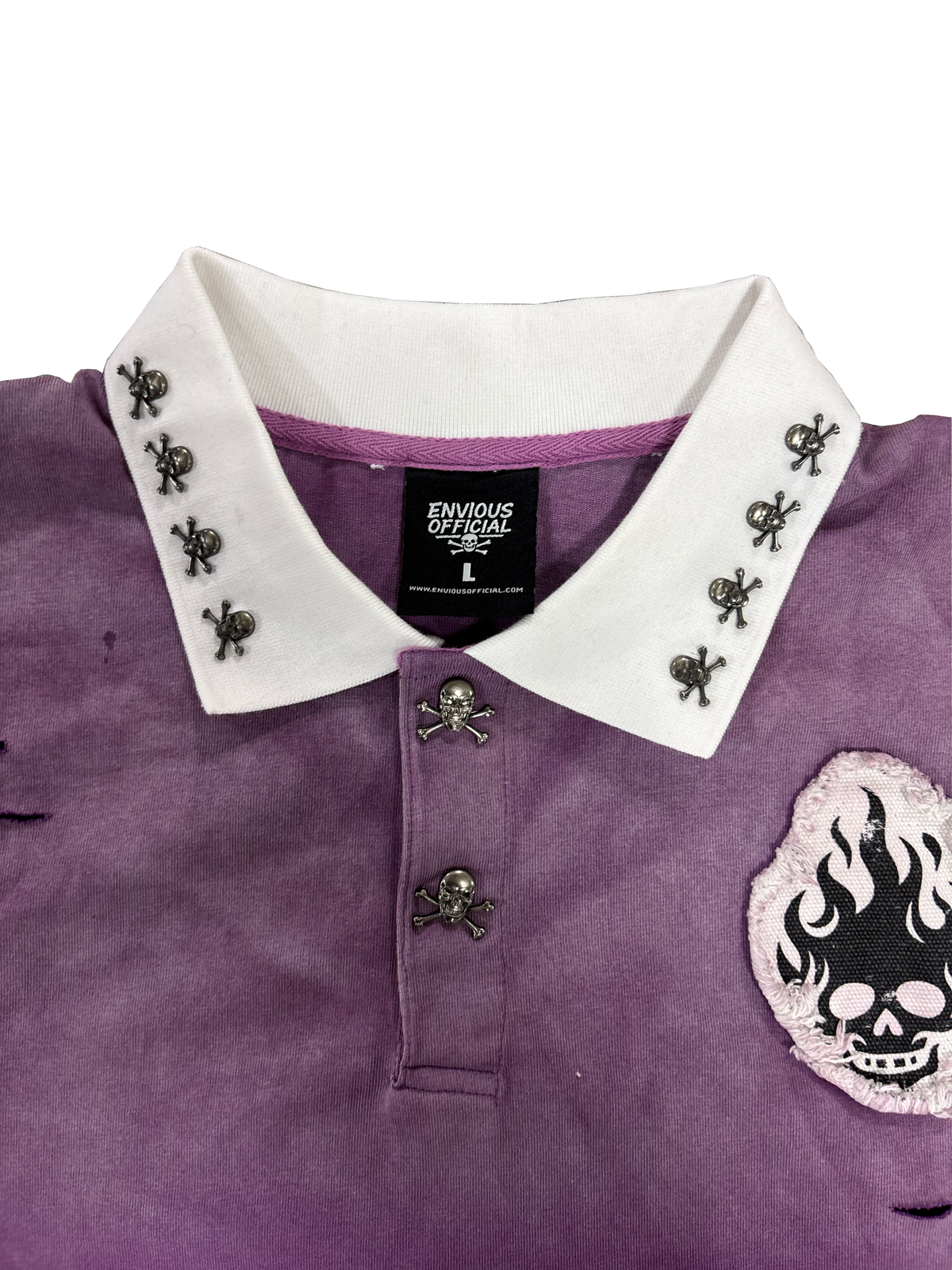 Purp Skully Button Up