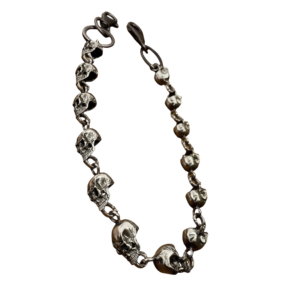 Skull head wallet chain