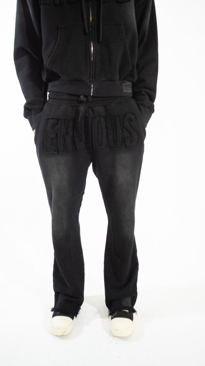 Envious Skull Stacked Pants (BLACKOUT) (Pants)