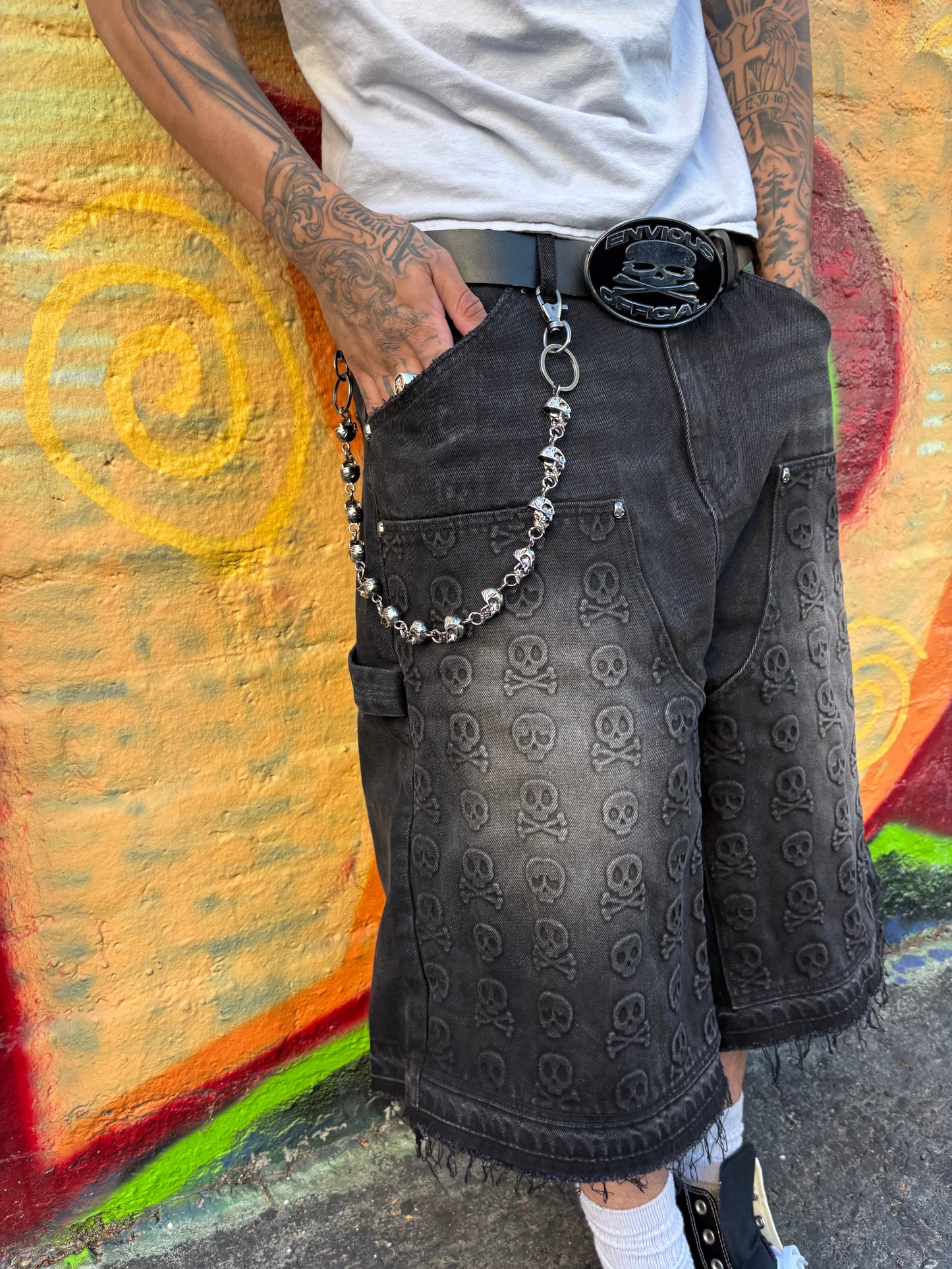 Skull head wallet chain