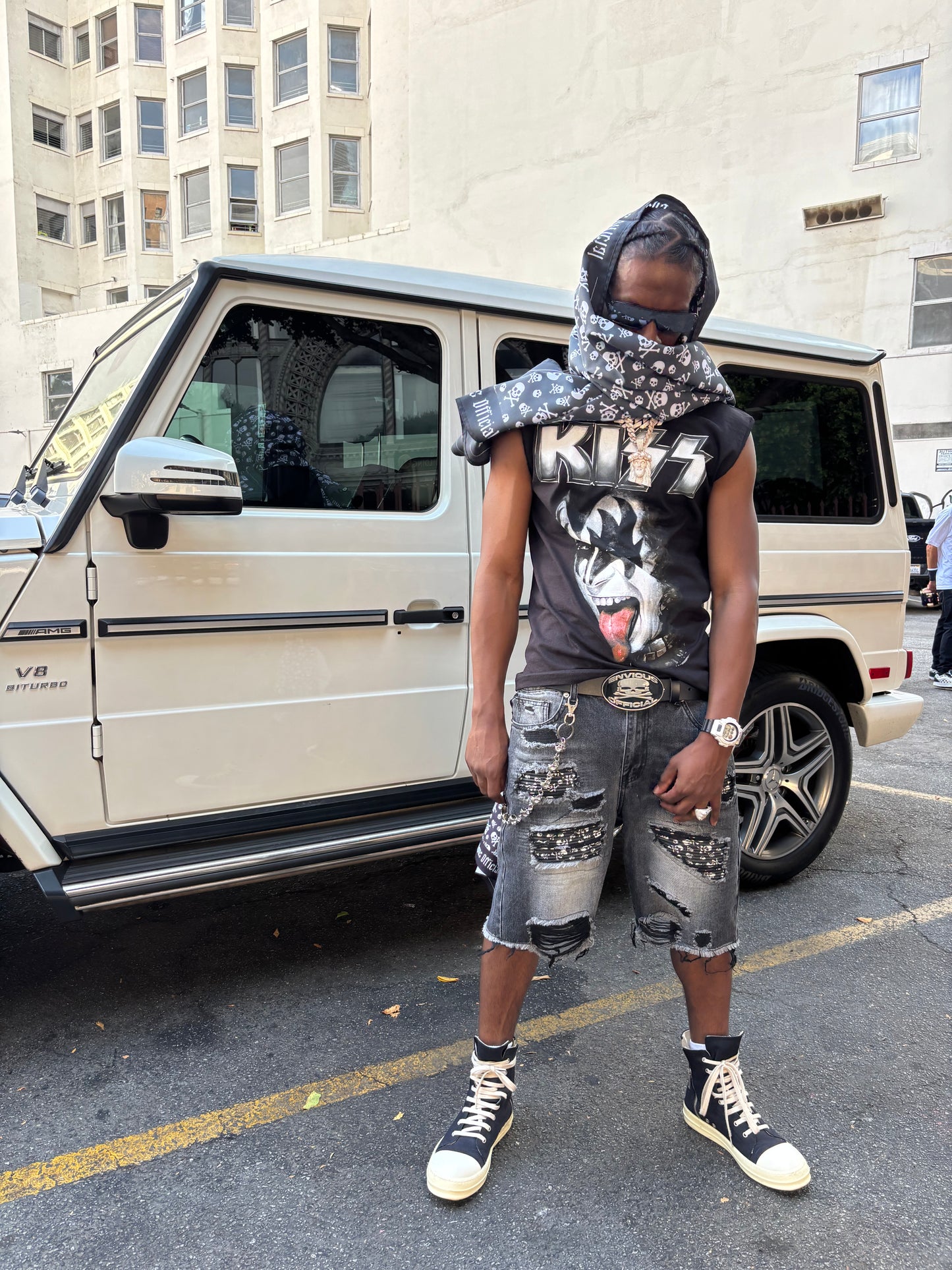 Skull Rip Denim Shorts Bundle