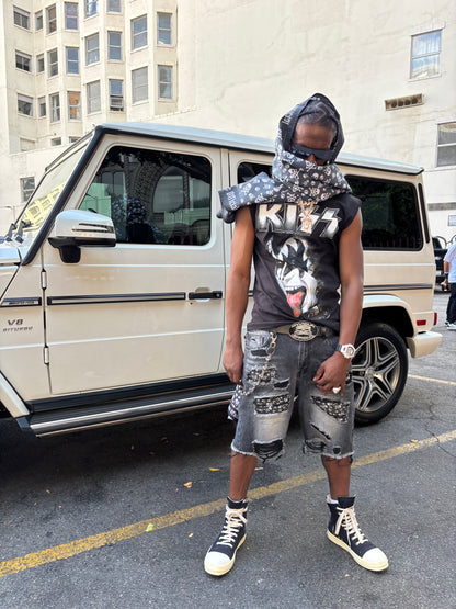 Skull Rip Denim Shorts Bundle