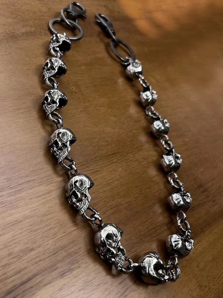 Skull head wallet chain