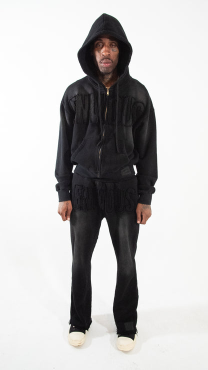 Envious Skull Zip Up (BLACKOUT) (Jacket)