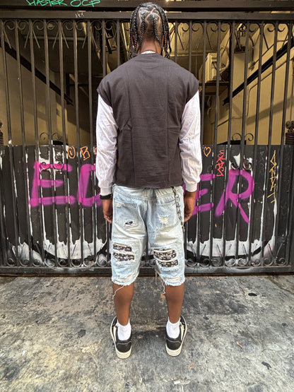 Skull Rip Denim Shorts Bundle