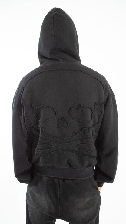 Envious Skull Zip Up (BLACKOUT) (Jacket)