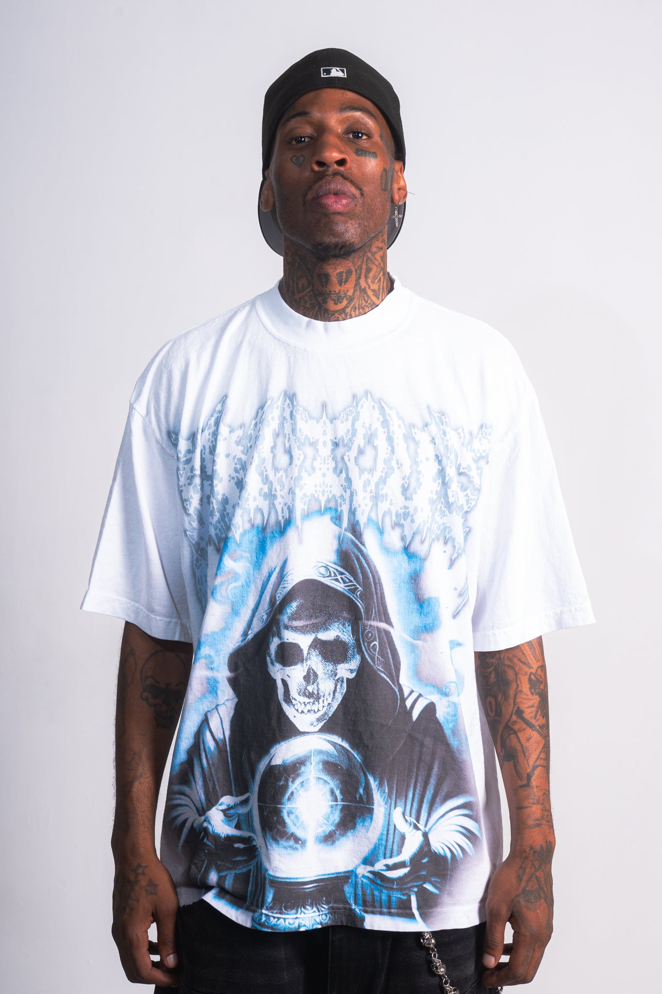 Skully Wizard Shirt(WHITE)