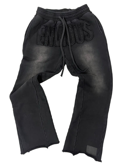 Envious Skull Stacked Pants (BLACKOUT) (Pants)