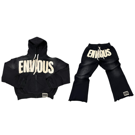 Envious Skull Zip UP + Flare Pants (Classic) Bundle Deal
