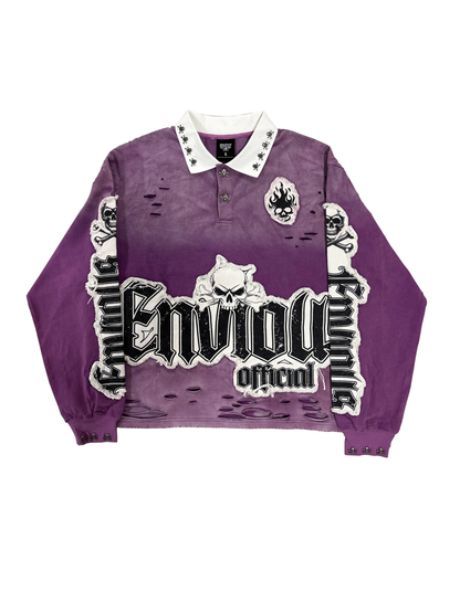 Purp Skully Button Up
