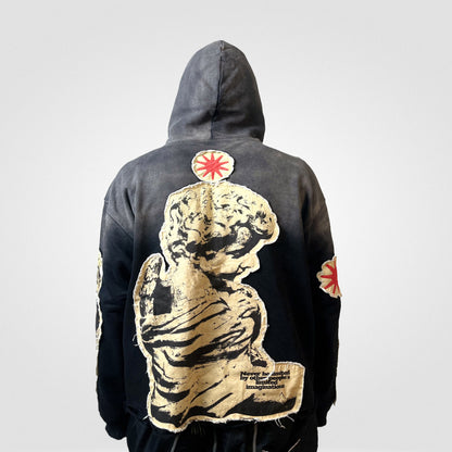 World Of Sin Zip Up Hoodie(BLACK)