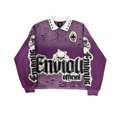 Purp Skully Button Up